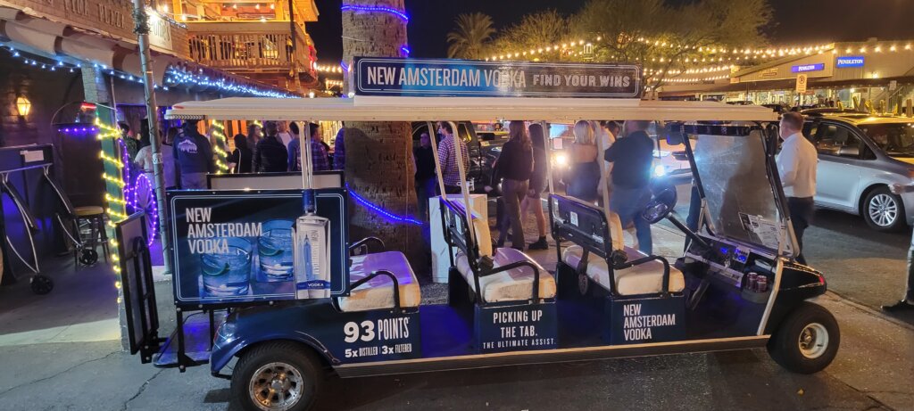 Golf Cart Advertising in Scottsdale, AZ