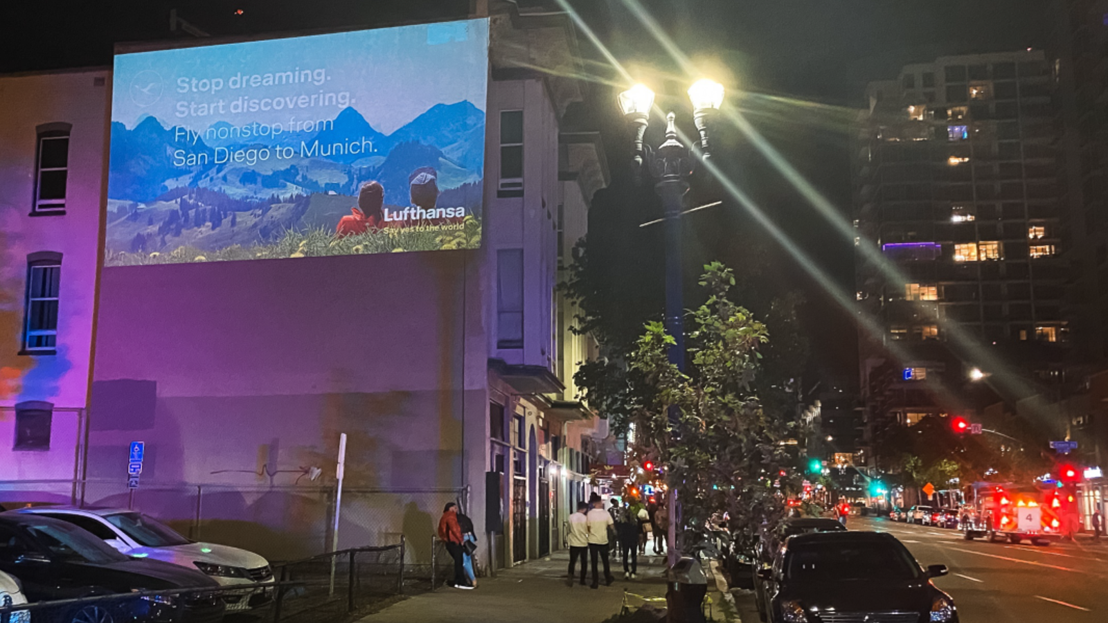 Advertise with Wall Projection Billboards